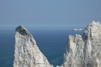 De veerboot naar Zweden vaart langs Møns Klint.